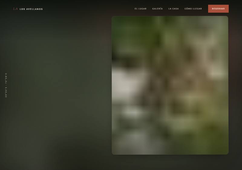 Portada del sitio de Los Avellanos