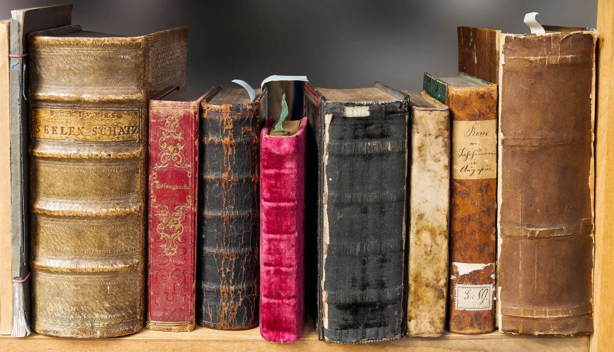 Estante con libros
