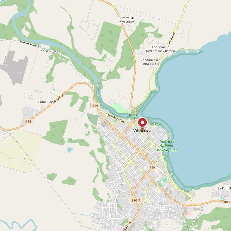 Mapa de Villarrica.