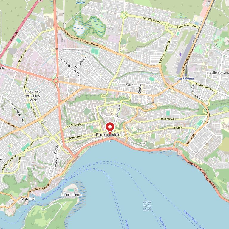 Mapa de Puerto Montt.