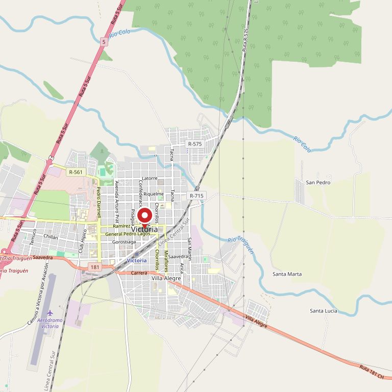 Mapa de Victoria.