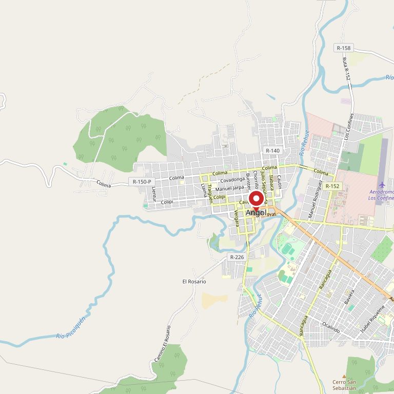 Mapa de Angol.
