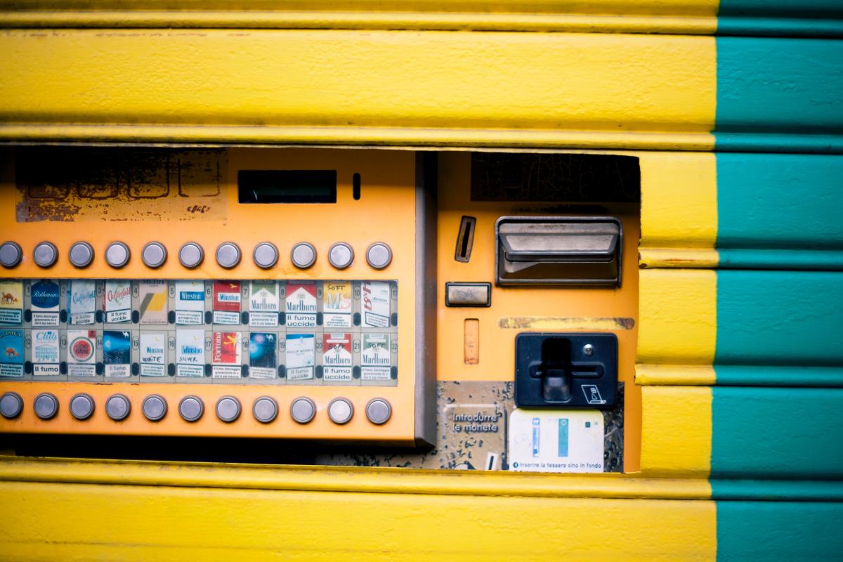 Panel de control de una máquina