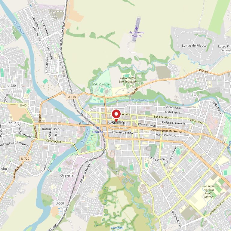 Mapa de Osorno.
