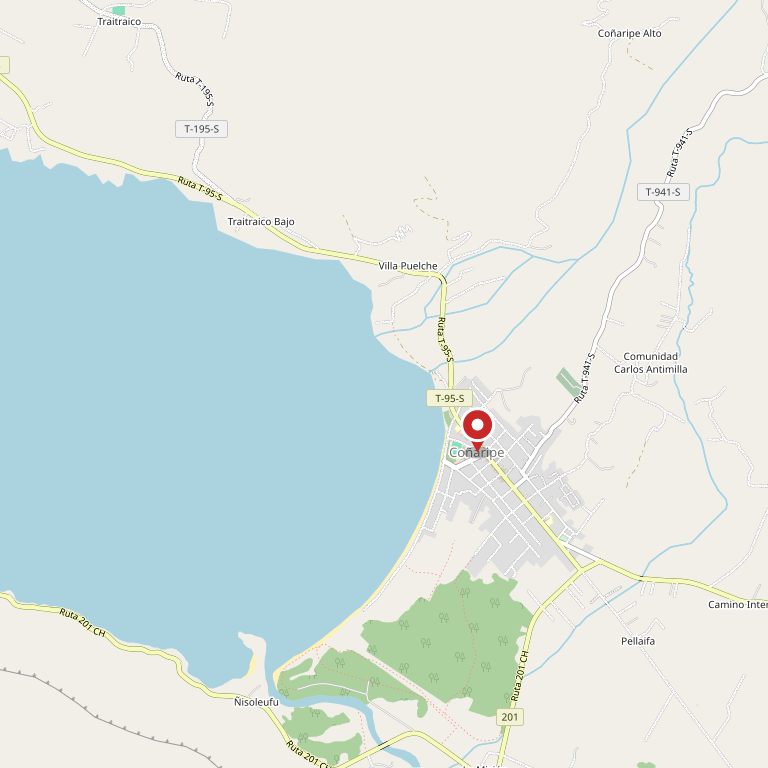 Mapa de Coñaripe.