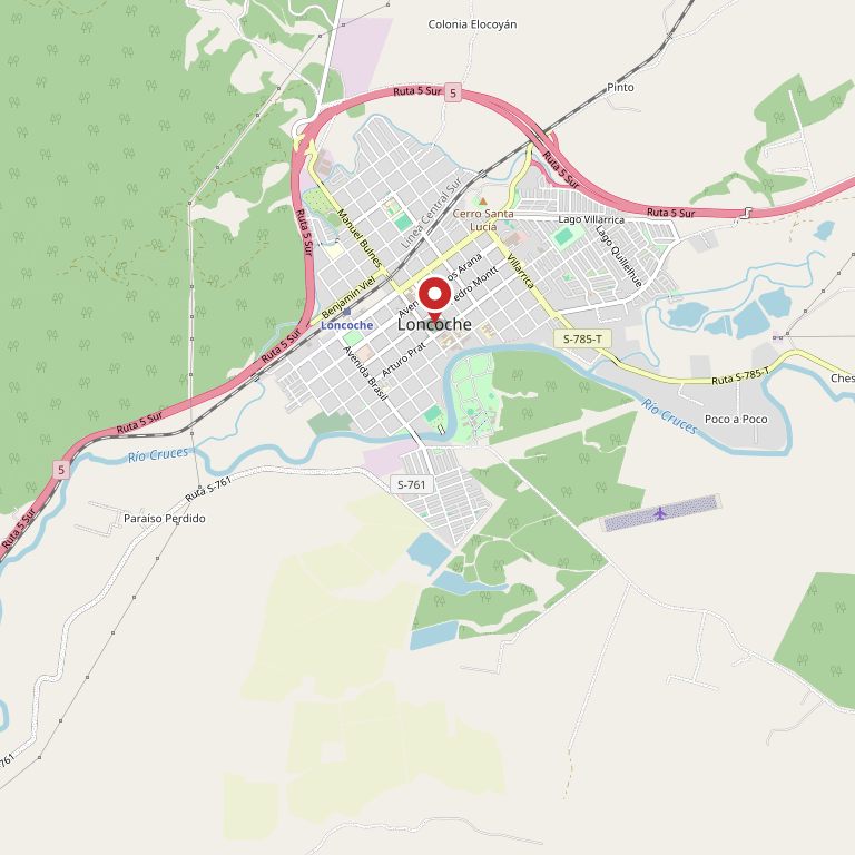 Mapa de Loncoche.